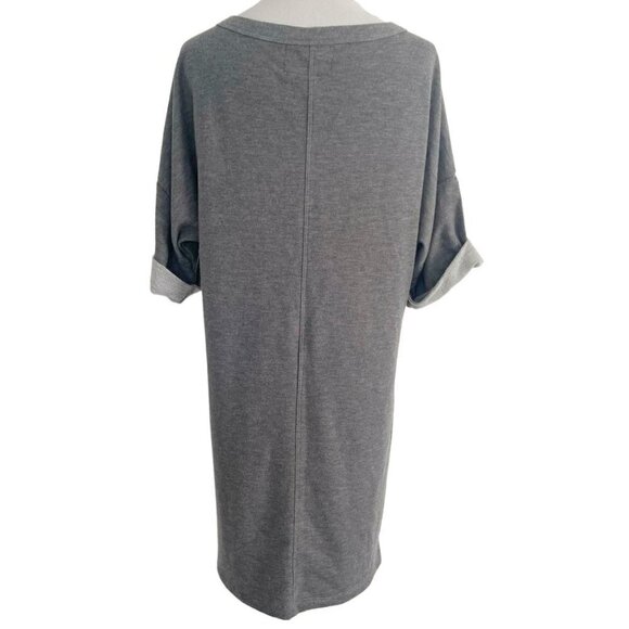 Nation LTD Size Medium Gray Dress 3/4 Sleeve Casual - Picture 4 of 7